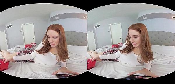  VRHUSH Redhead Scarlett Snow rides a big dick in VR